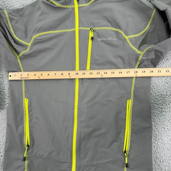 Eddie Bauer Jacket Mens Medium Gray Full Zip First‎ Ascent Nylon Blend Stretch - Picture 7 of 10